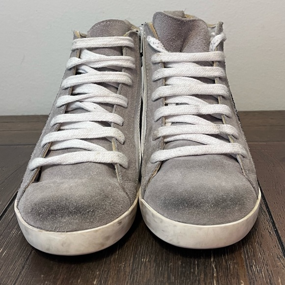 Steve Madden Wedge Distressed Star Sneakers Size 36 Women’s size 5.5 - Picture 2 of 8